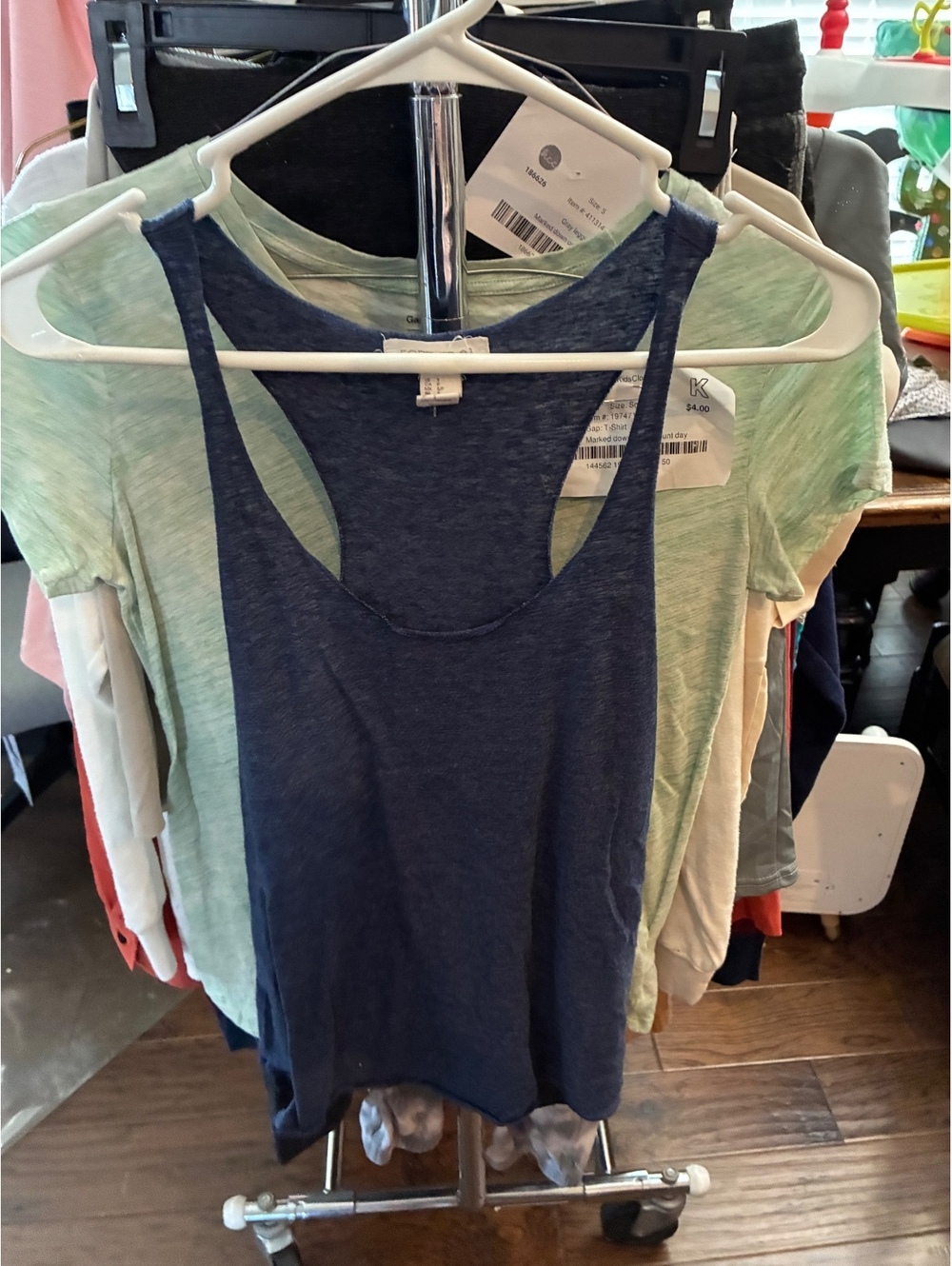 Forever 21 navy racerback tank top